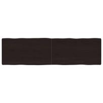 Stalviršis, tamsiai ruda, 180x50x(2-6) cm, medienos masyvas