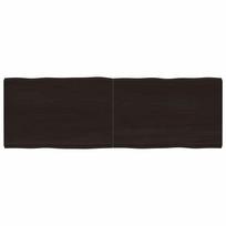 Stalviršis, tamsiai ruda, 180x60x(2-6) cm, medienos masyvas