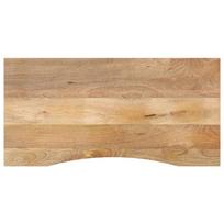 Rašomojo stalo stalviršis su linkiu, 120x50x2,5 cm, mango