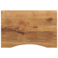 stalviršis su išlenkta 80x50x2,5 cm medžio masyvo grubus mango