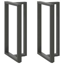 Baro stalo kojos, T formos, 2 vnt., antracito spalvos, 60x35x(110-111) cm, plienas