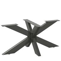 Kavos staliuko koja, voro formos, antracito spalvos, 98x58x(42-43) cm, plienas
