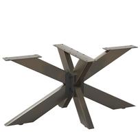 Kavos staliuko koja, voro formos, juoda, 98x58x(42-43) cm, plienas
