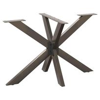 Valgomojo stalo koja, voro formos, juoda, 120x68x(72-73) cm, plienas