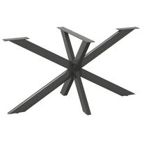 Valgomojo stalo koja, voro formos, antracito spalvos, 150x78x(72-73) cm, plienas
