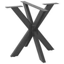 Valgomojo stalo koja, voro formos, antracito spalvos, 85x85x(72-73) cm, plienas