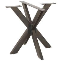 Valgomojo stalo koja, voro formos, juoda, 85x85x(72-73) cm, plienas