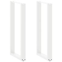 Baro stalo kojos, U formos, 2 vnt., baltos, 40x(100-101) cm, plienas