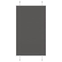 Plisuota žaliuze juoda 75x100 cm audinio plotis 74,4 cm