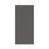Plisuota žaliuze juoda 55x150 cm audinio plotis 54,4 cm