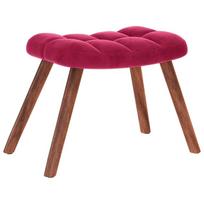 supama kėdė su taburete Wine Red Velvet