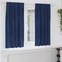 Užtemdymo užuolaidos 2 pcs Tamsiai mėlyna 140 x 175 cm Aksomas
