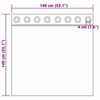Užtemdymo užuolaidos 2 pcs Tamsiai žalia 140 x 140 cm Aksomas