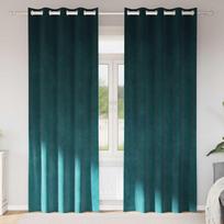 Užtemdymo užuolaidos 2 pcs Tamsiai žalia 140 x 245 cm Aksomas