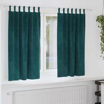 Užtemdymo užuolaidos 2 pcs Tamsiai žalia 140 x 175 cm Aksomas
