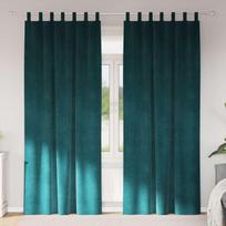 Užtemdymo užuolaidos 2 pcs Tamsiai žalia 140 x 245 cm Aksomas