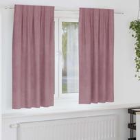 Užtemdymo užuolaidos 2 pcs Tamsiai rožinė 140 x 175 cm Aksomas