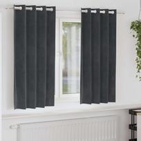 Užtemdymo užuolaidos 2 pcs Šviesiai pilka 140 x 175 cm Aksomas