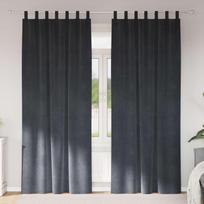 Užtemdymo užuolaidos 2 pcs Šviesiai pilka 140 x 245 cm Aksomas