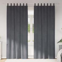 Užtemdymo užuolaidos 2 pcs Šviesiai pilka 140 x 260 cm Aksomas