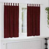 Užtemdymo užuolaidos 2 pcs Vyno raudona 140 x 175 cm Aksomas