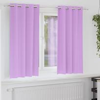 Užuolaidos su žiedais, blokuojančios šviesą 2 pcs Violetinė