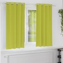 Užuolaidos su žiedais, blokuojančios šviesą 2 pcs Žalia