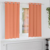 Užuolaidos su žiedais, blokuojančios šviesą 2 pcs Terakotos
