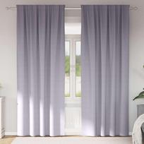 Užuolaidos su žiedais, blokuojančios šviesą 2 pcs Metalo pilka