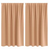 Užuolaidos su žiedais, blokuojančios šviesą 2 pcs