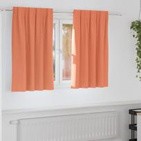 Užuolaidos su žiedais, blokuojančios šviesą 2 pcs Terakotos