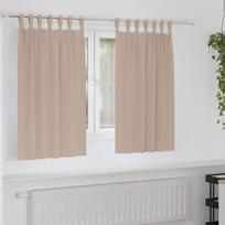 Užuolaidos su žiedais, blokuojančios šviesą 2 pcs Taupe