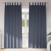 Užuolaidos su žiedais, blokuojančios šviesą 2 pcs Antracitas