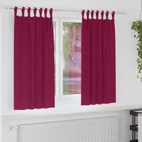 Užuolaidos su žiedais, blokuojančios šviesą 2 pcs Vyno raudona