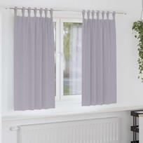 Užuolaidos su žiedais, blokuojančios šviesą 2 pcs Metalo pilka
