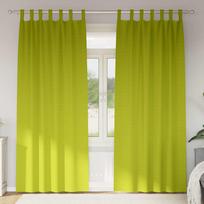 Užuolaidos su žiedais, blokuojančios šviesą 2 pcs Žalia