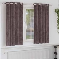 Aksominio tipo užuolaidos 2 pcs Ruda 175 x 140 cm Aksomas