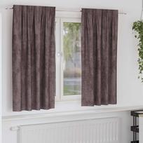 Aksominio tipo užuolaidos 2 pcs Ruda 175 x 140 cm Aksomas