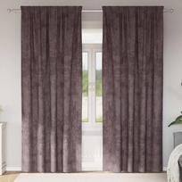 Aksominio tipo užuolaidos 2 pcs Ruda 245 x 140 cm Aksomas