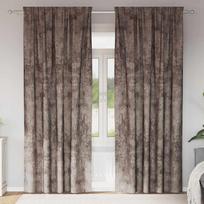 Aksominio tipo užuolaidos 2 pcs Kapučino 225 x 140 cm Aksomas