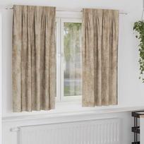 Aksominio tipo užuolaidos 2 pcs šampano 175 x 140 cm Aksomas