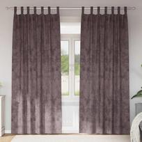 Aksominio tipo užuolaidos 2 pcs Ruda 225 x 140 cm Aksomas