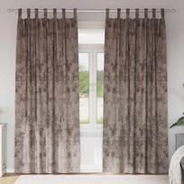 Aksominio tipo užuolaidos 2 pcs Kapučino 260 x 140 cm Aksomas