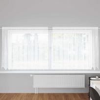 Nėrinių Užuolaida Gėlių Balta 160 x 300 cm Poliesteris