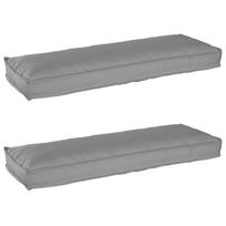 Pallet pagalvių rinkinys 2 pcs Pilka 120 x 40 x 8 cm