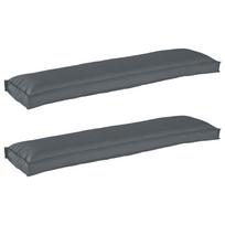 Pallet pagalvių rinkinys 2 pcs Antracitas 150 x 40 x 8 cm