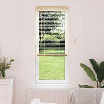 Venecijos žaliuzės Šviesiai ruda su raštu 150 x 40 cm PVC