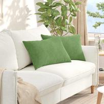 Sofa Pagalvės 2 pcs Šviesiai žalia 60 x 40 cm