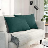 Sofa Pagalvės 2 pcs Tamsiai žalia 70 x 50 cm audinys