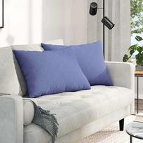 Sofa Pagalvės 2 pcs Džinsinės mėlynos 70 x 50 cm audinys